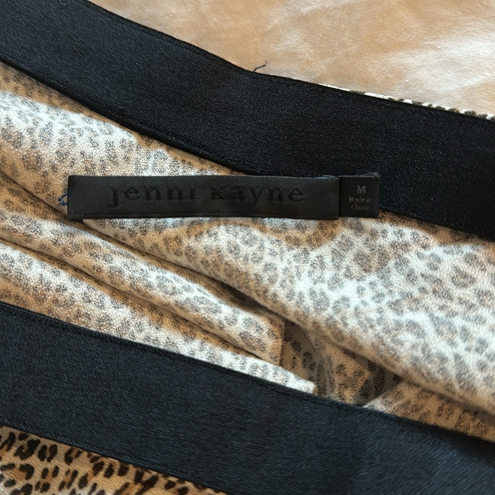 Jennie Kayne Leopard Print Slip Skirt - Picture 6 of 9